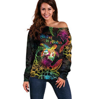 Hawaii Pride Off Shoulder Sweater Aloha Is Aloha