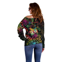 Hawaii Pride Off Shoulder Sweater Aloha Is Aloha