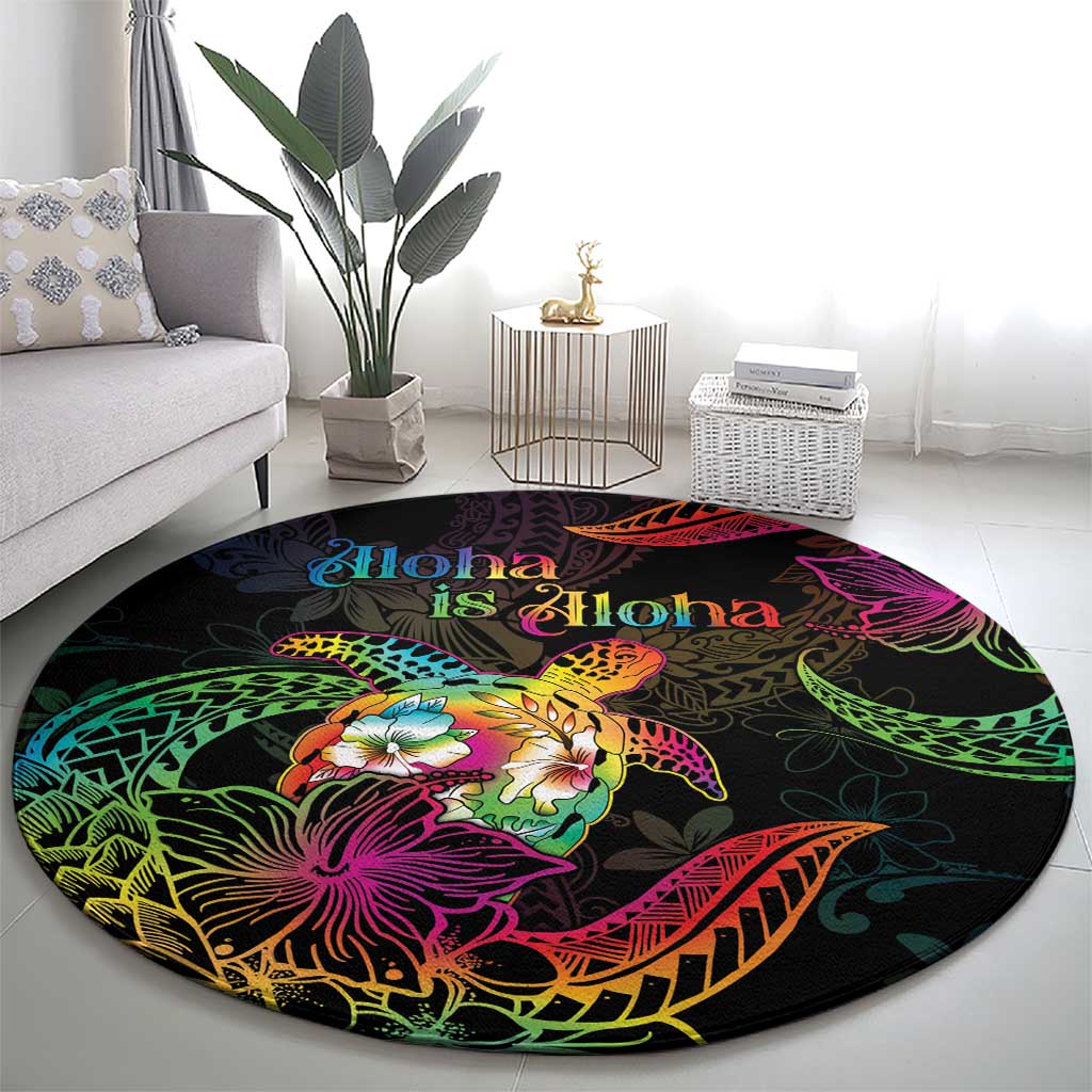 Hawaii Pride Round Carpet Aloha Is Aloha