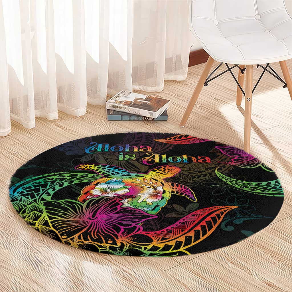 Hawaii Pride Round Carpet Aloha Is Aloha