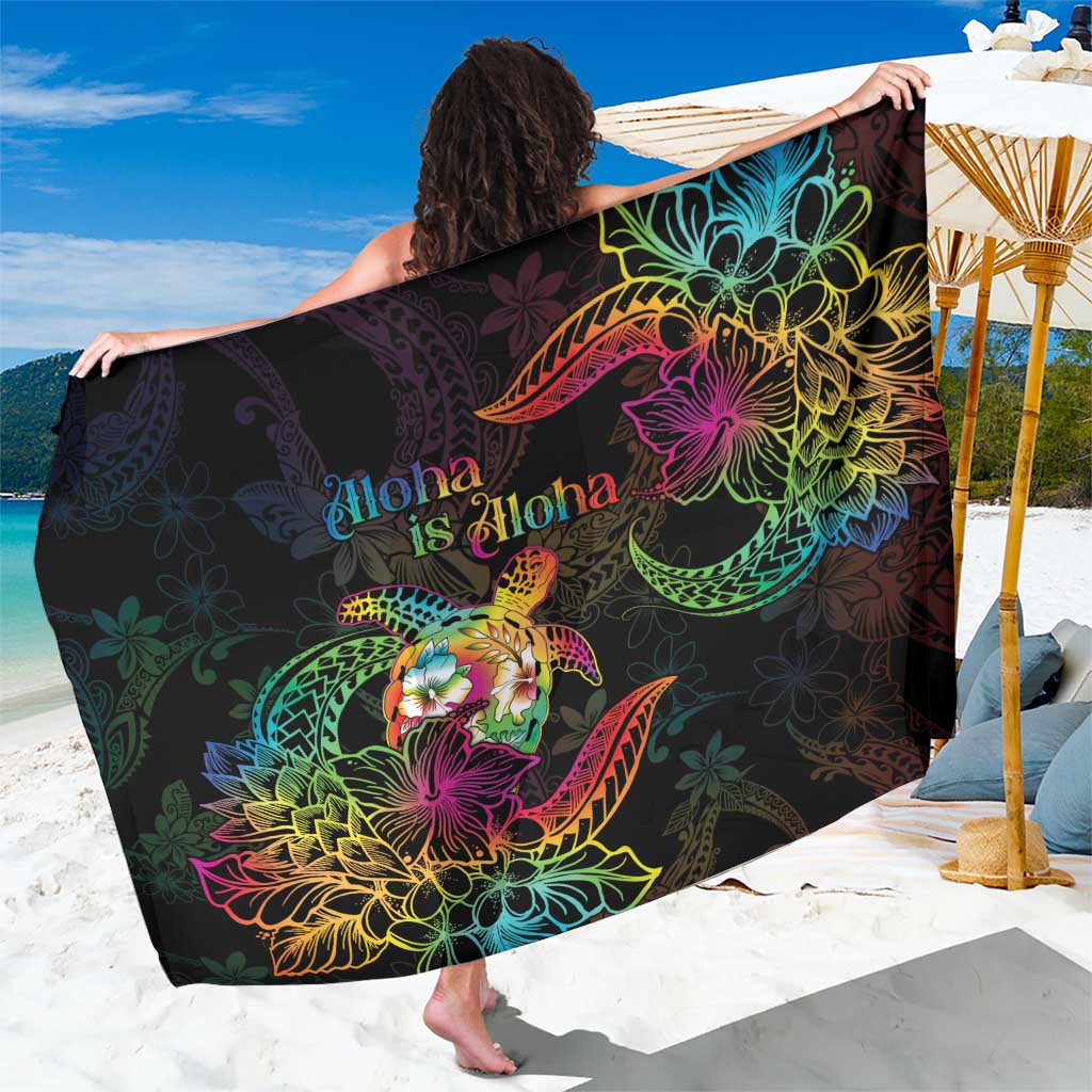 Hawaii Pride Sarong Aloha Is Aloha