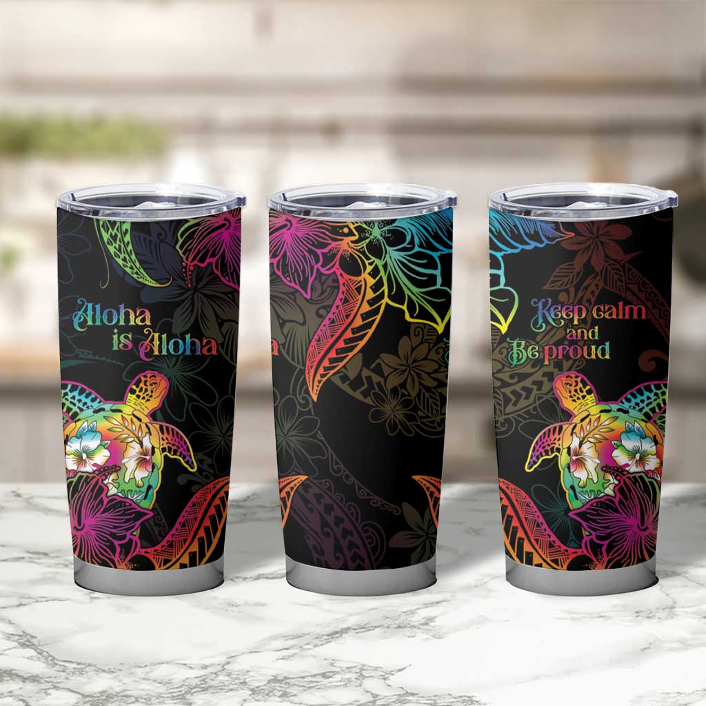 Hawaii Pride Tumbler Cup Aloha Is Aloha