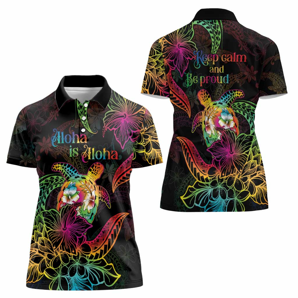 Hawaii Pride Women Polo Shirt Aloha Is Aloha