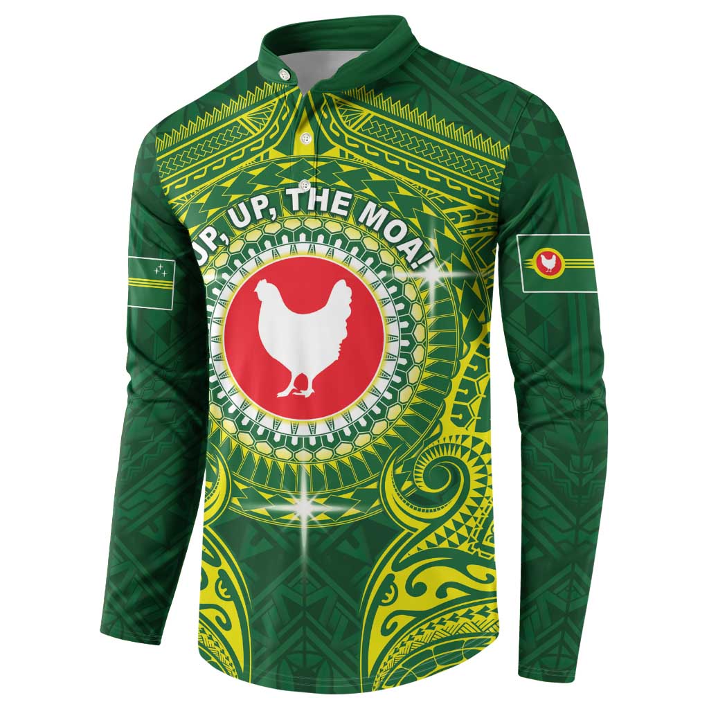 Personalized American Samoa Manua Cession Day Button Sweatshirt Up Up The Moa