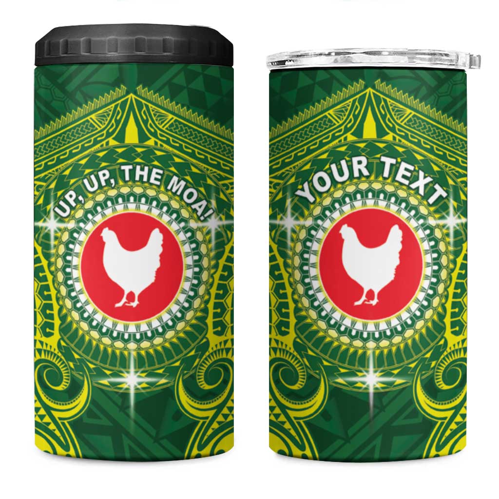 Personalized American Samoa Manua Cession Day 4 in 1 Can Cooler Tumbler Up Up The Moa