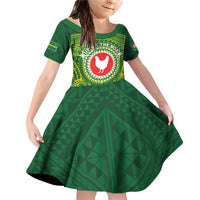 Personalized American Samoa Manua Cession Day Family Matching Off Shoulder Short Dress and Hawaiian Shirt Up Up The Moa