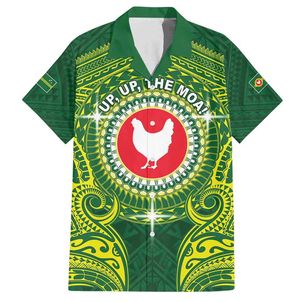 Personalized American Samoa Manua Cession Day Family Matching Short Sleeve Bodycon Dress and Hawaiian Shirt Up Up The Moa