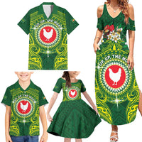 Personalized American Samoa Manua Cession Day Family Matching Summer Maxi Dress and Hawaiian Shirt Up Up The Moa