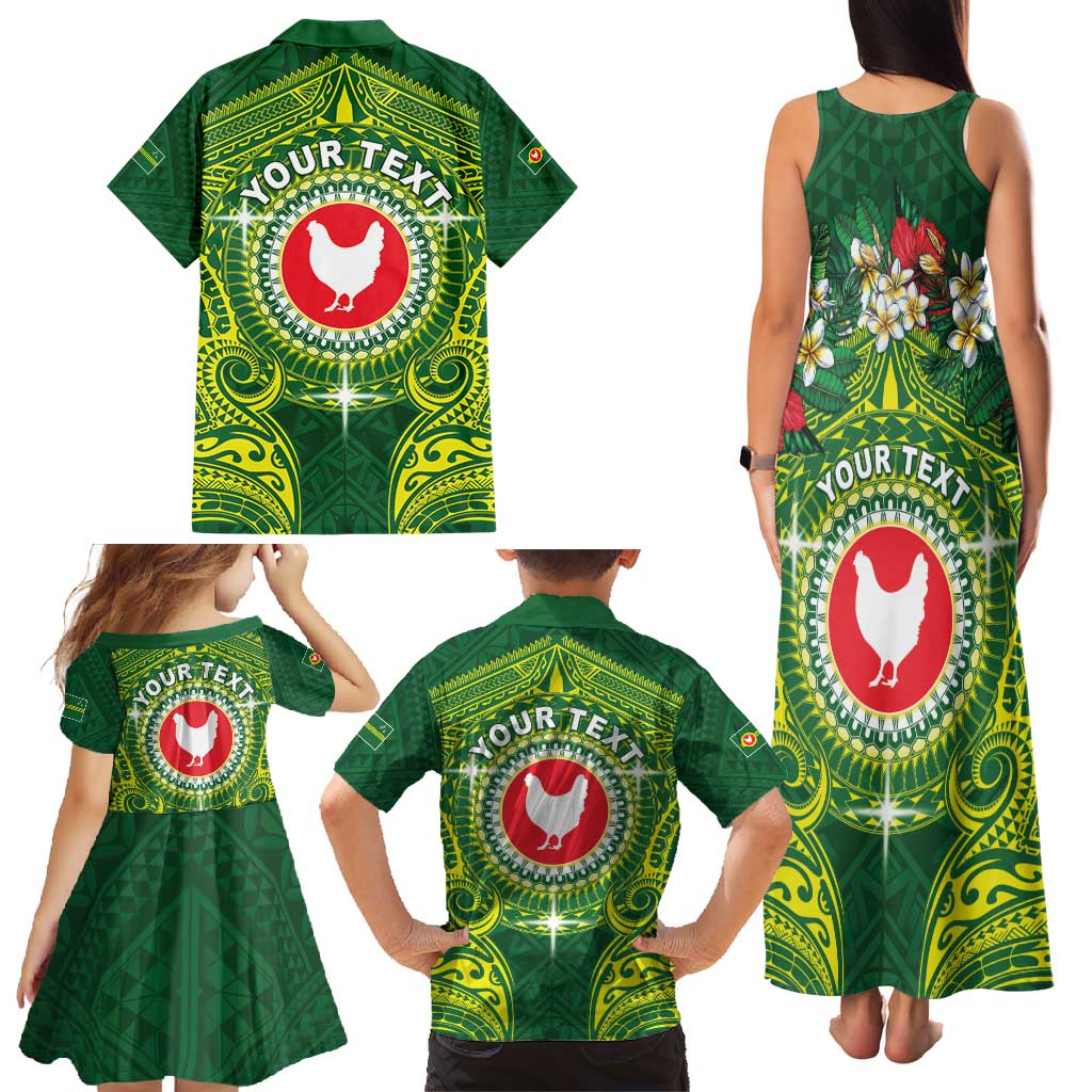 Personalized American Samoa Manua Cession Day Family Matching Tank Maxi Dress and Hawaiian Shirt Up Up The Moa