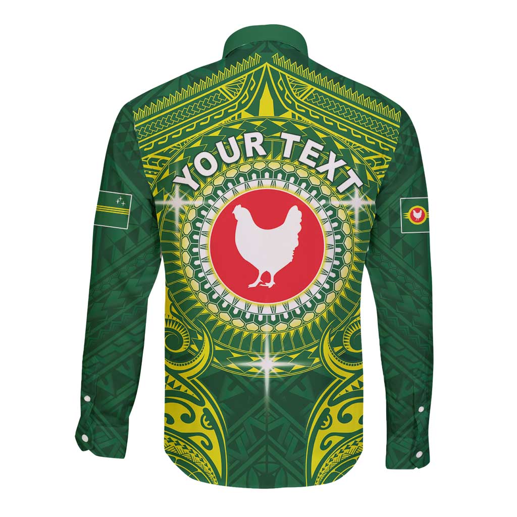 Personalized American Samoa Manua Cession Day Long Sleeve Button Shirt Up Up The Moa