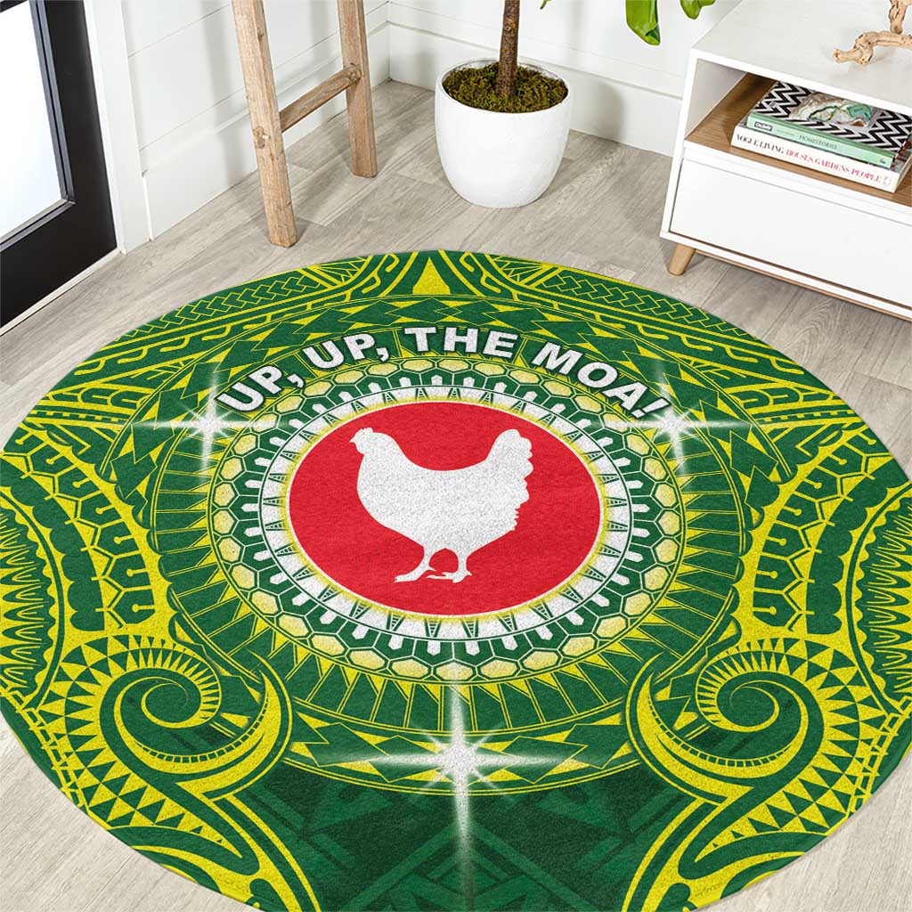 American Samoa Manua Cession Day Round Carpet Up Up The Moa