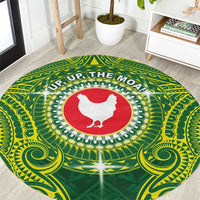 American Samoa Manua Cession Day Round Carpet Up Up The Moa