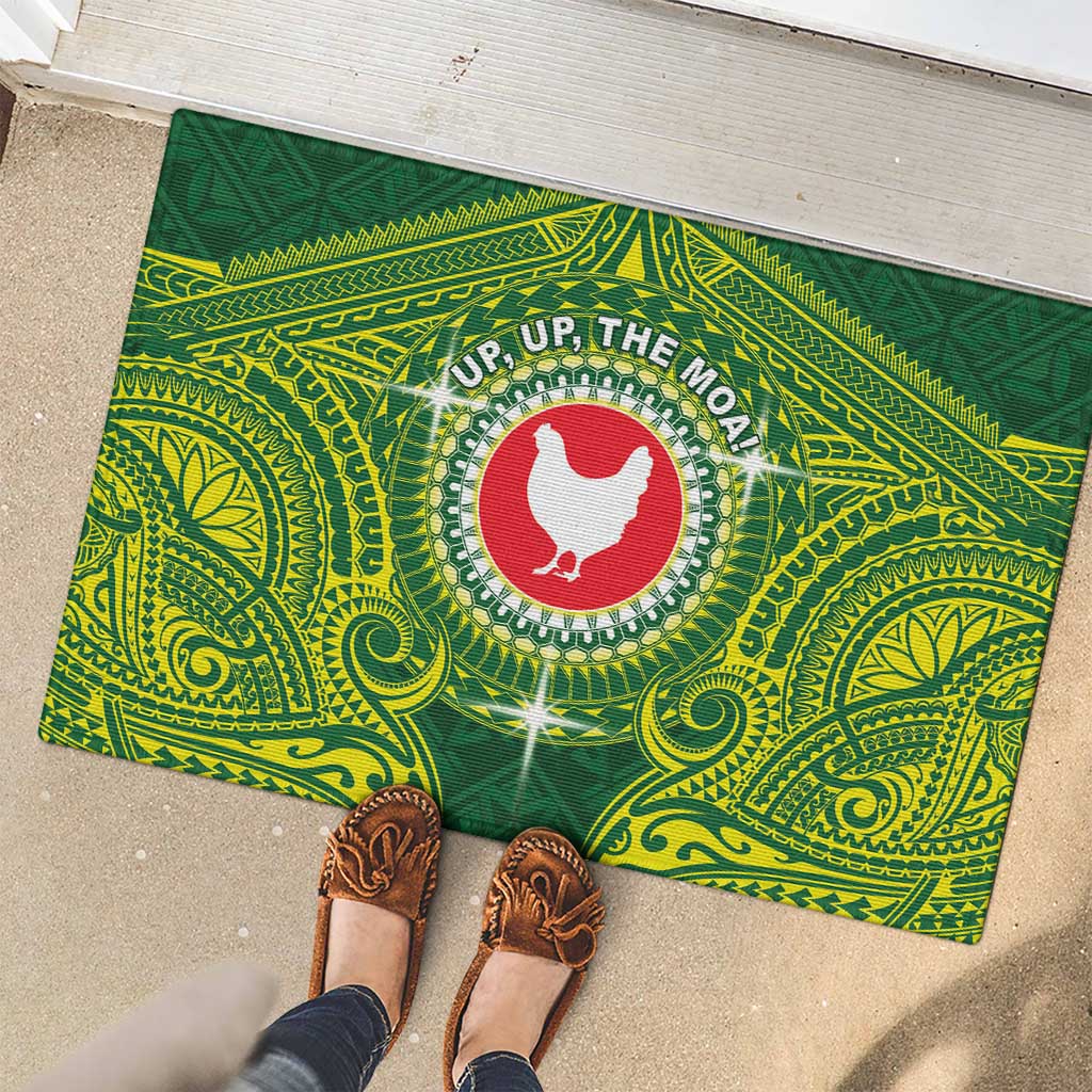 American Samoa Manua Cession Day Rubber Doormat Up Up The Moa