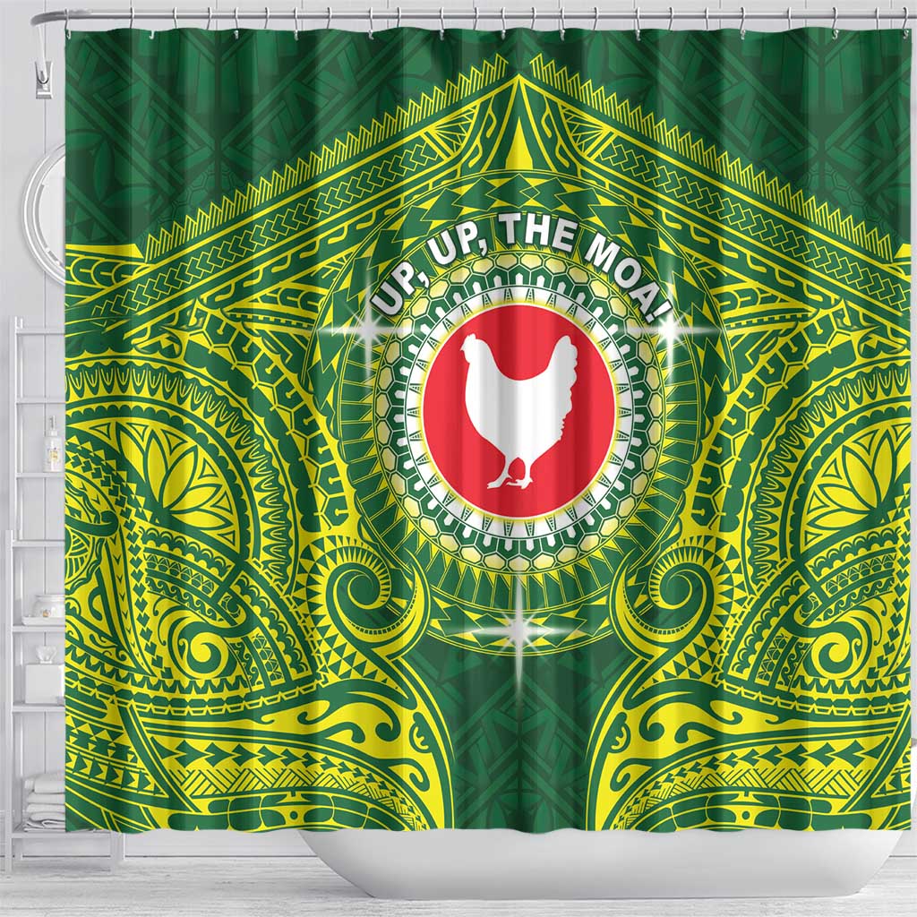 American Samoa Manua Cession Day Shower Curtain Up Up The Moa