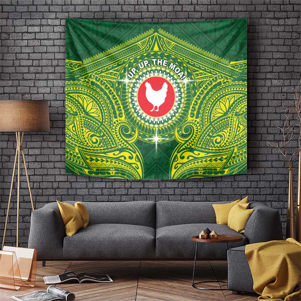 American Samoa Manua Cession Day Tapestry Up Up The Moa