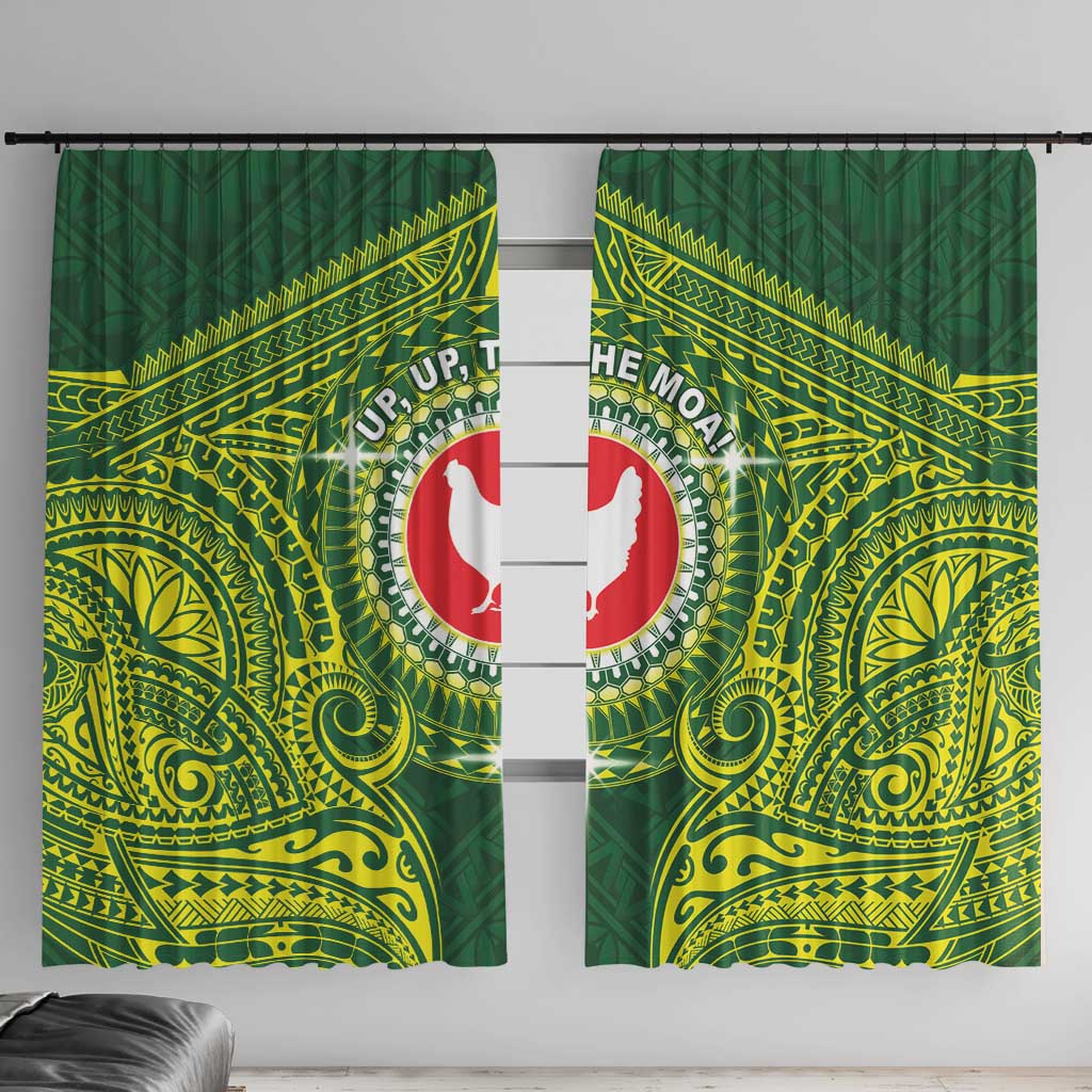 American Samoa Manua Cession Day Window Curtain Up Up The Moa