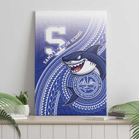 Samoana High School Canvas Wall Art Polynesian Tribal Shark
