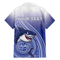 Personalized Samoana High School Hawaiian Shirt Polynesian Tribal Shark