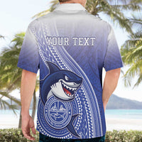 Personalized Samoana High School Hawaiian Shirt Polynesian Tribal Shark