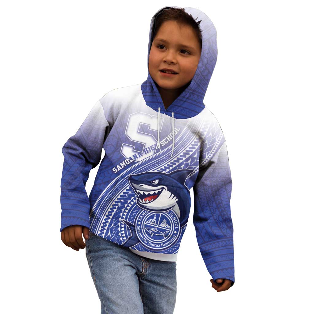 Personalized Samoana High School Kid Hoodie Polynesian Tribal Shark LT05 - Polynesian Pride