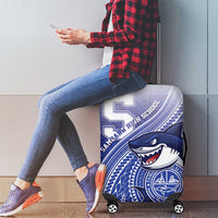 Samoana High School Luggage Cover Polynesian Tribal Shark