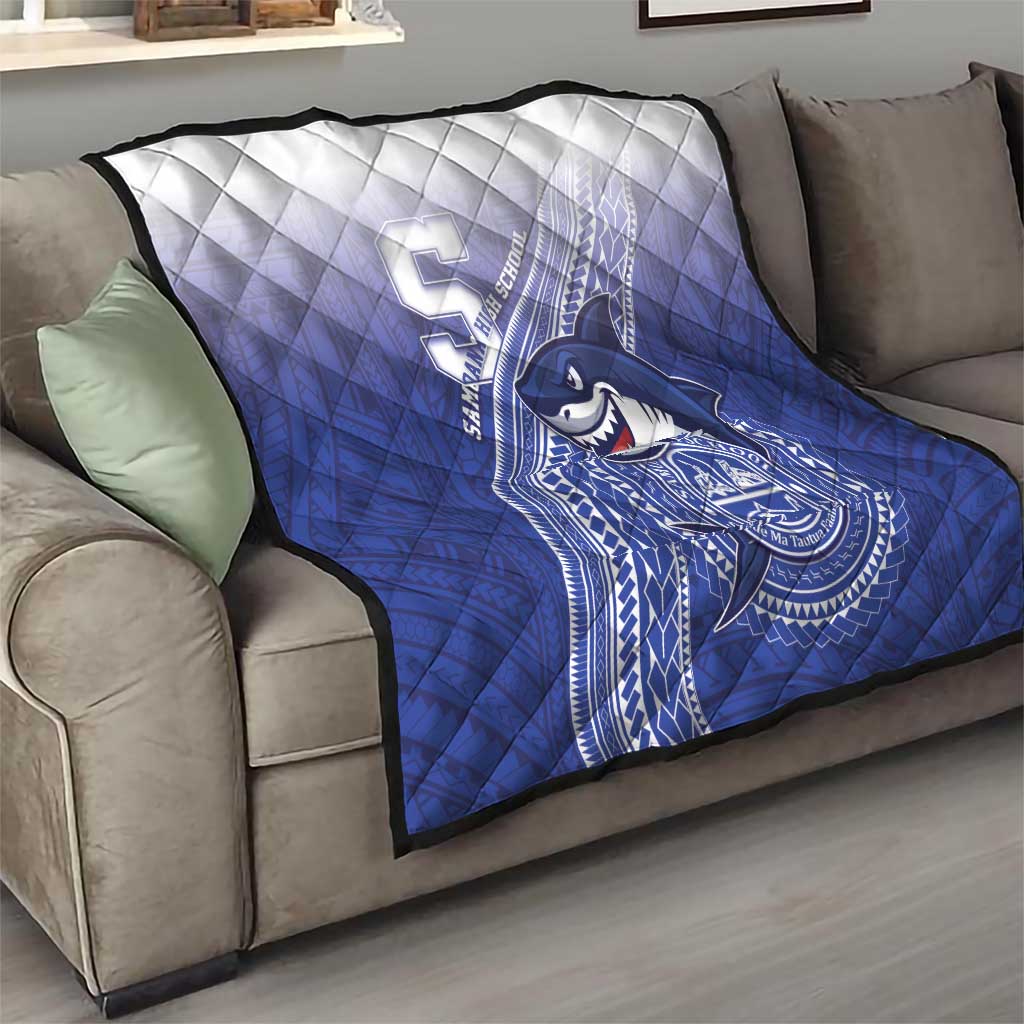 Samoana High School Quilt Polynesian Tribal Shark