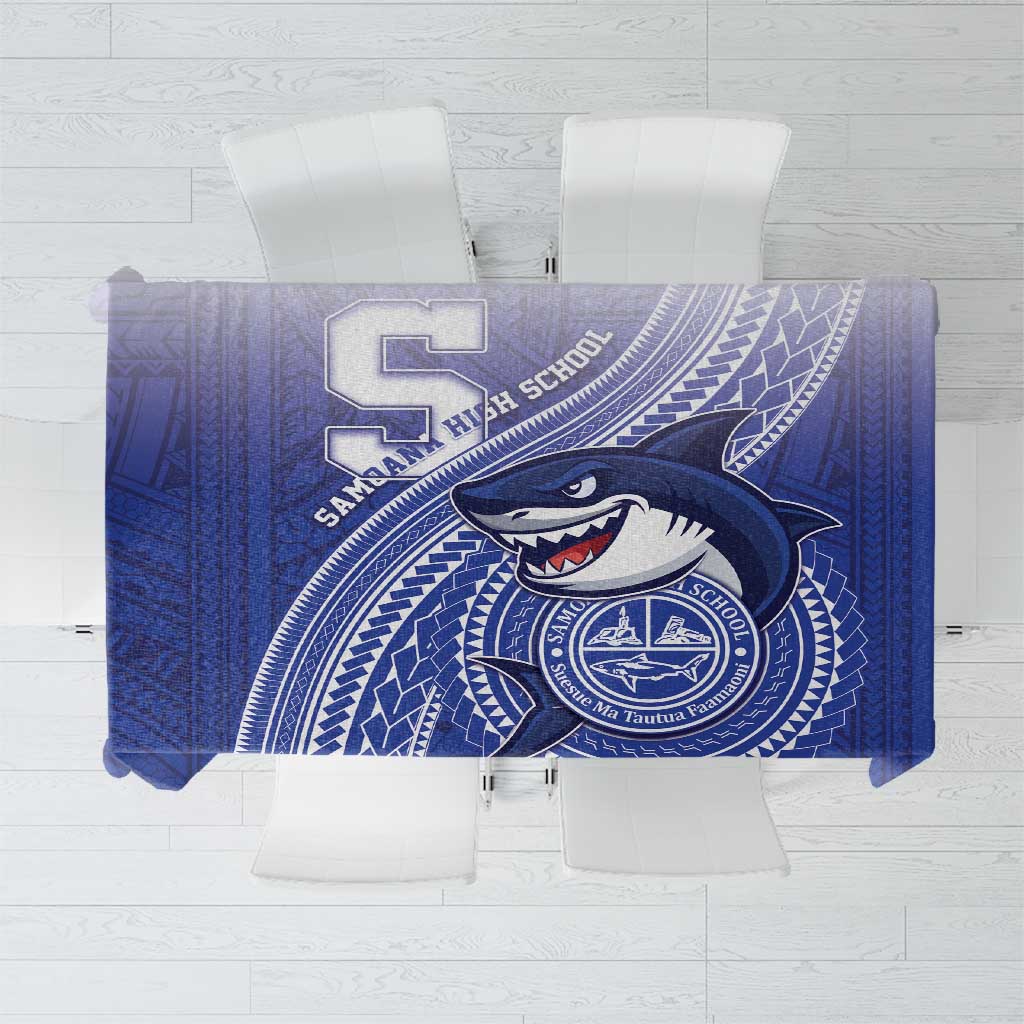 Samoana High School Tablecloth Polynesian Tribal Shark
