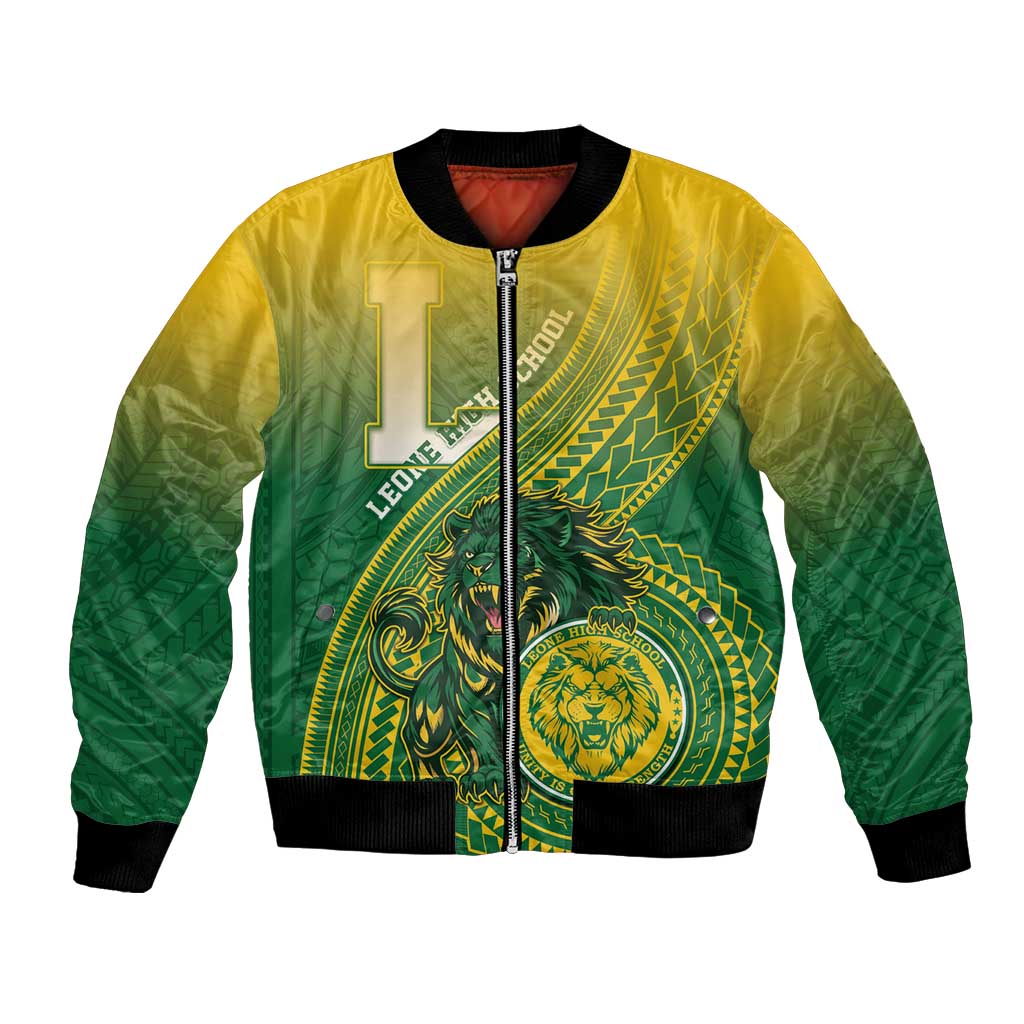 Personalized Leone High School Bomber Jacket Leone Lion