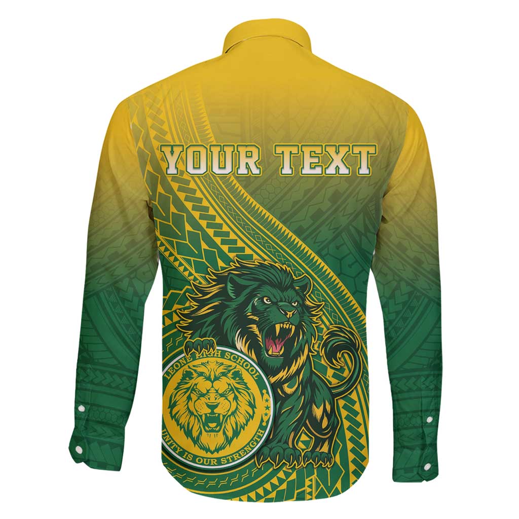 Personalized Leone High School Family Matching Mermaid Dress and Hawaiian Shirt Leone Lion