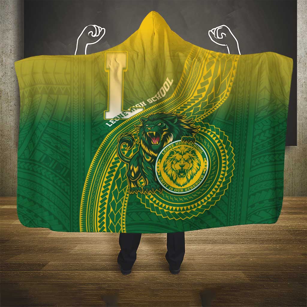 Leone High School Hooded Blanket Leone Lion LT05 - Polynesian Pride