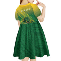 Personalized Leone High School Kid Short Sleeve Dress Leone Lion LT05 - Polynesian Pride