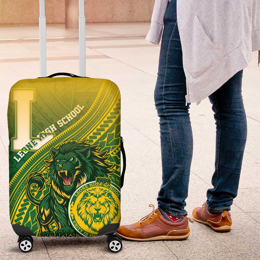 Leone High School Luggage Cover Leone Lion