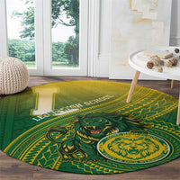 Leone High School Round Carpet Leone Lion