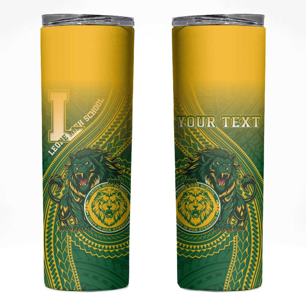 Personalized Leone High School Skinny Tumbler Leone Lion