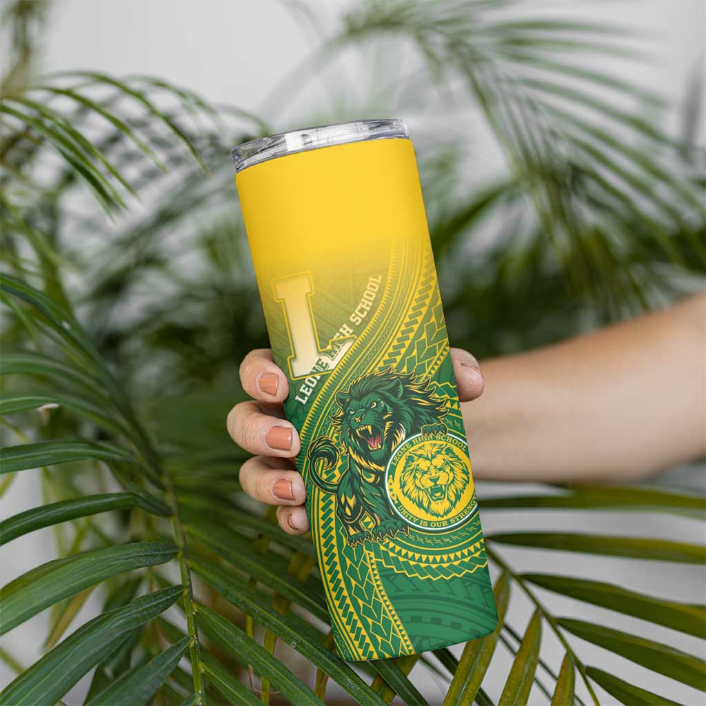 Personalized Leone High School Skinny Tumbler Leone Lion