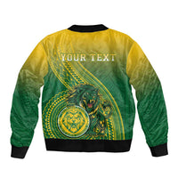 Personalized Leone High School Sleeve Zip Bomber Jacket Leone Lion