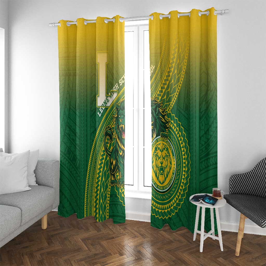 Leone High School Window Curtain Leone Lion