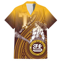 Personalized Tafuna High School Family Matching Tank Maxi Dress and Hawaiian Shirt Polynesian Warrior