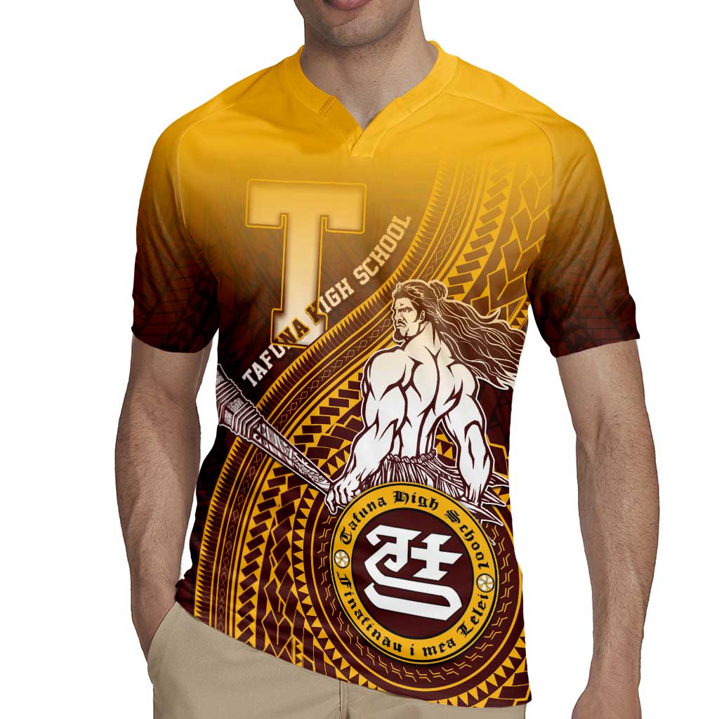 Personalized Tafuna High School Rugby Jersey Polynesian Warrior