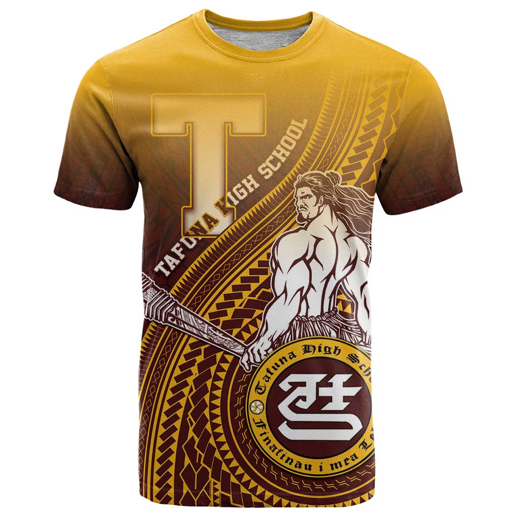 Personalized Tafuna High School T Shirt Polynesian Warrior
