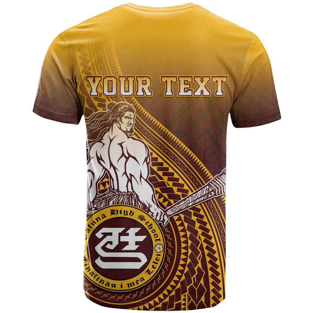 Personalized Tafuna High School T Shirt Polynesian Warrior