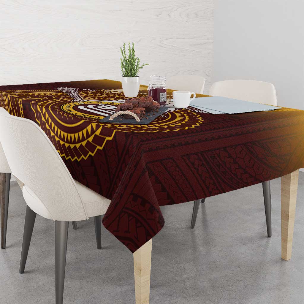 Tafuna High School Tablecloth Polynesian Warrior