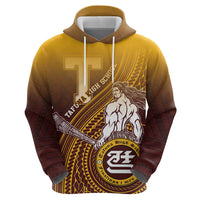 Personalized Tafuna High School Zip Hoodie Polynesian Warrior