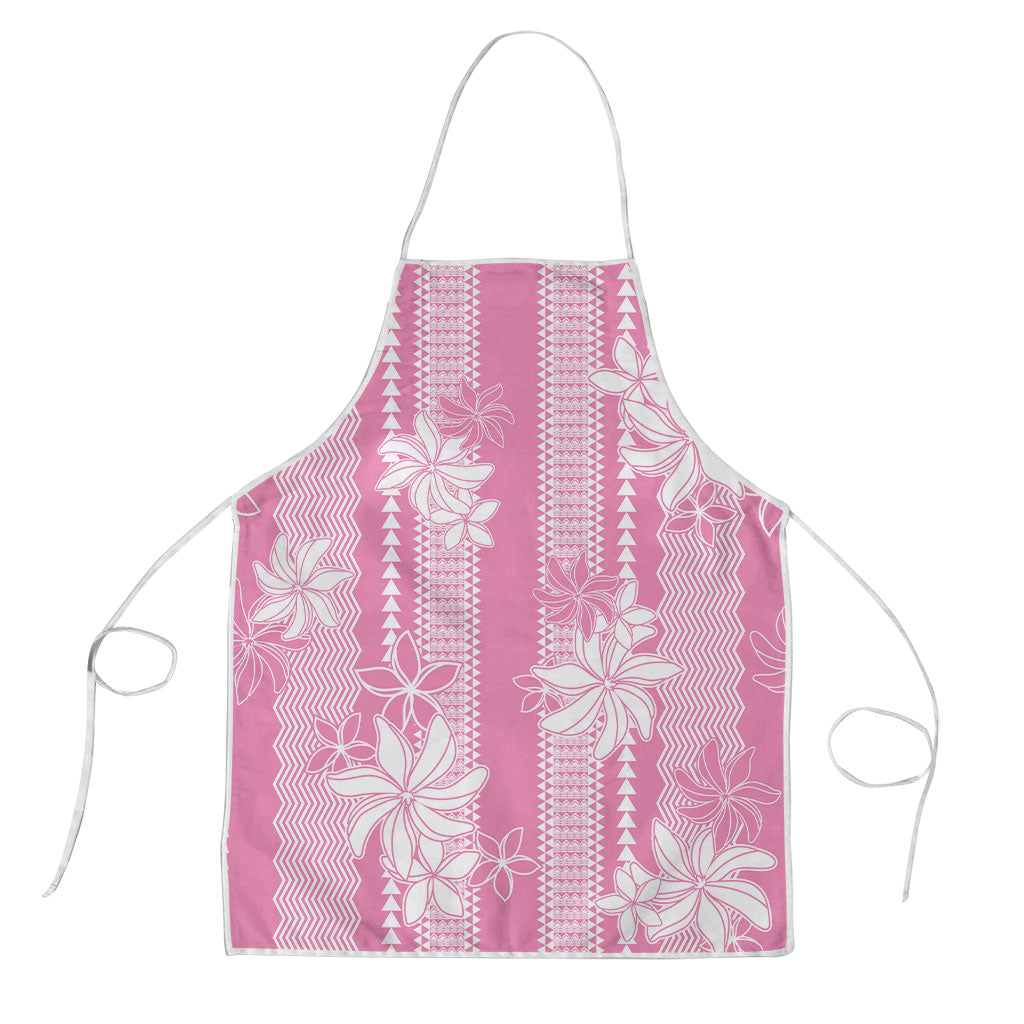 Hawaii Kakau Tribal Apron With Pink Tiare