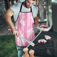 Hawaii Kakau Tribal Apron With Pink Tiare