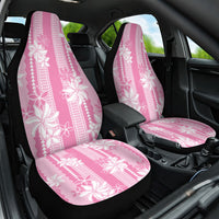 Hawaii Kakau Tribal Car Seat Cover With Pink Tiare LT05 One Size Pink - Polynesian Pride