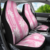 Hawaii Kakau Tribal Car Seat Cover With Pink Tiare LT05 - Polynesian Pride