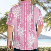 Hawaii Kakau Tribal Hawaiian Shirt With Pink Tiare