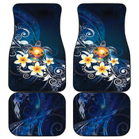 Hawaii Honu Car Mats Polynesian Curves Plumeria - Polynesian Pride