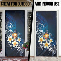 Hawaii Honu Door Cover Polynesian Curves Plumeria - Polynesian Pride